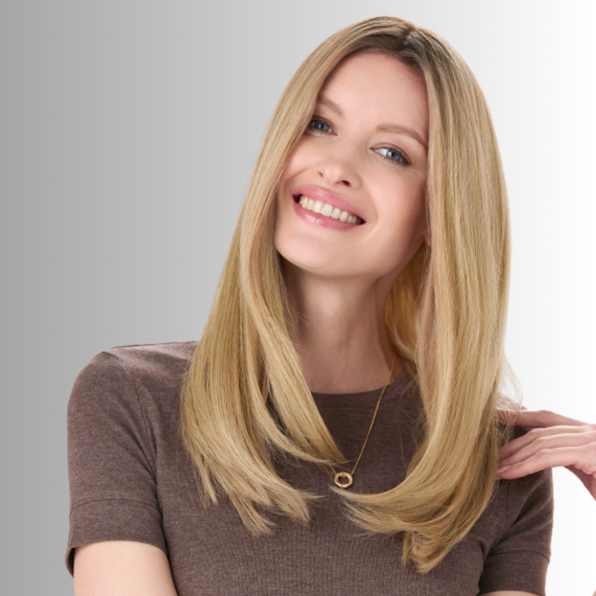 Barely There Straight 16" Long Topper - Synthetic Topper Collection by Envy