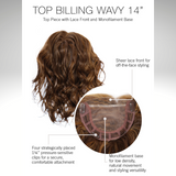 Top Billing 14" With Wave - Transformations Top Pieces Collection by Raquel Welch